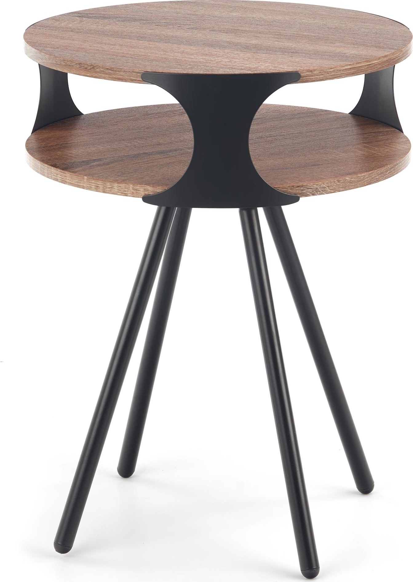 Hartley Lampentisch - Eiche dunkel/schwarz