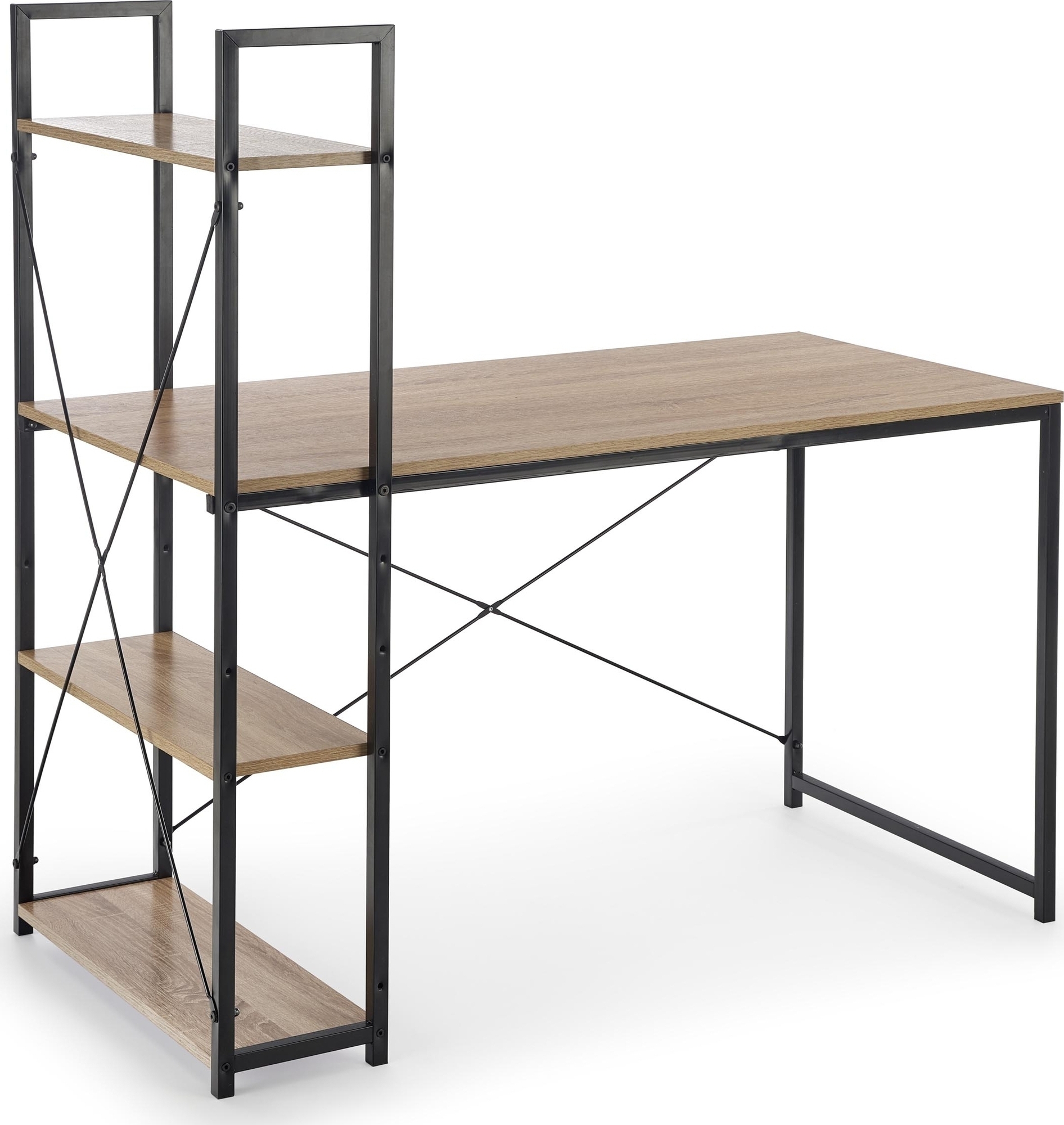 Perlie Schreibtisch - Sonoma Eiche/schwarz