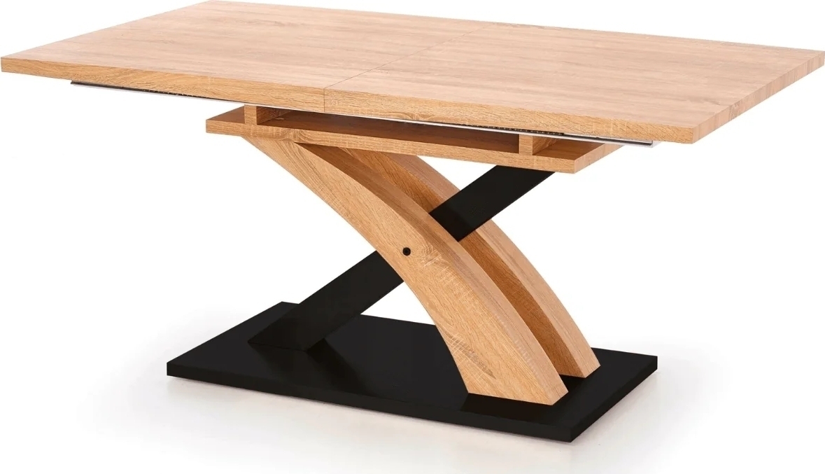 Lyall Esstisch 160-220cm - Eiche/Schwarz Lyall Esstisch 160-220cm - Eiche/Schwarz