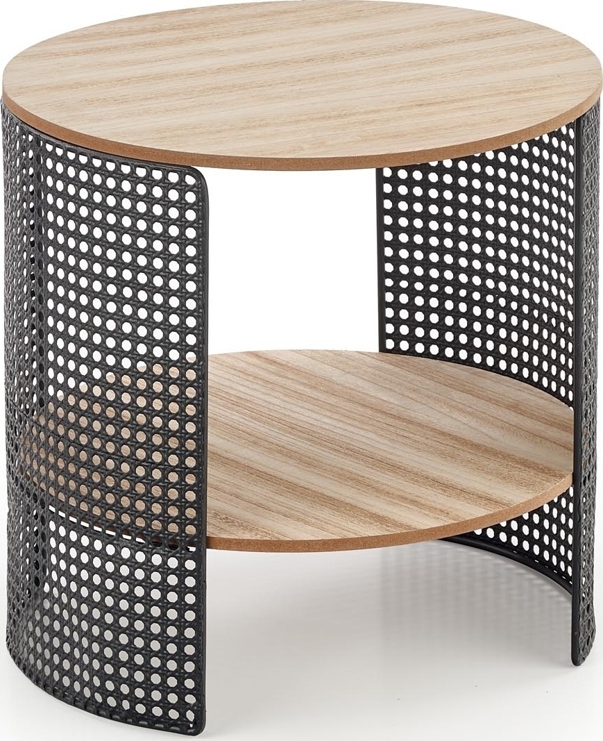 Trafica Couchtisch Ø41 cm - Beige/Schwarz Trafica Couchtisch Ø41 cm - Beige/Schwarz