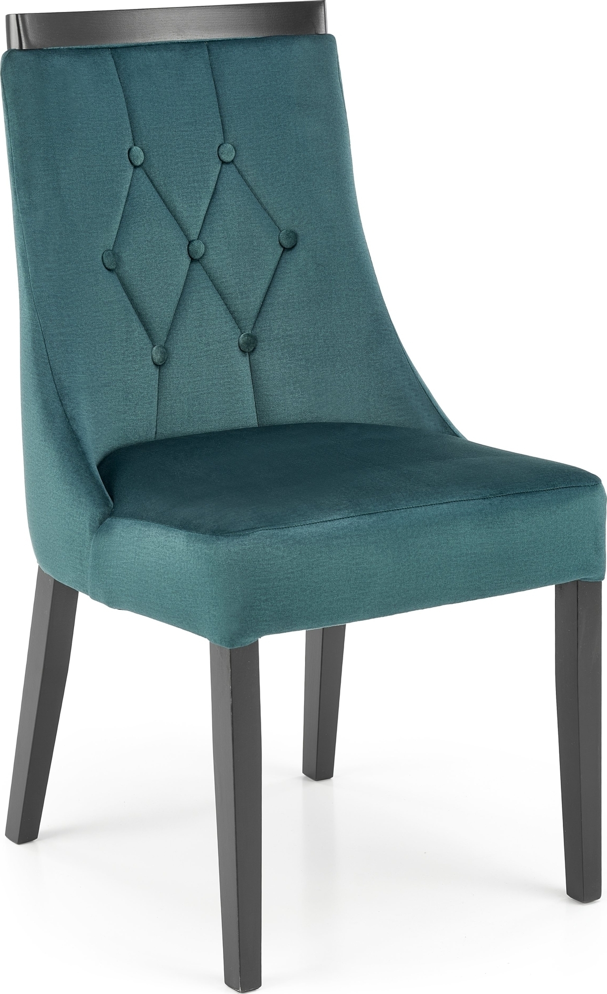 Royal Esszimmerstuhl - Schwarz/Dunkelgr�n