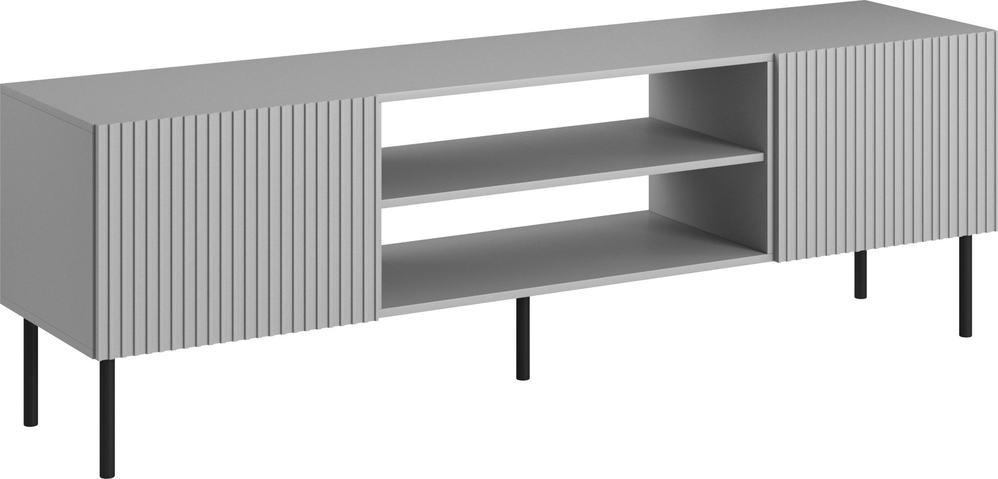 Asensio Medienbank - Hellgrau/Schwarz