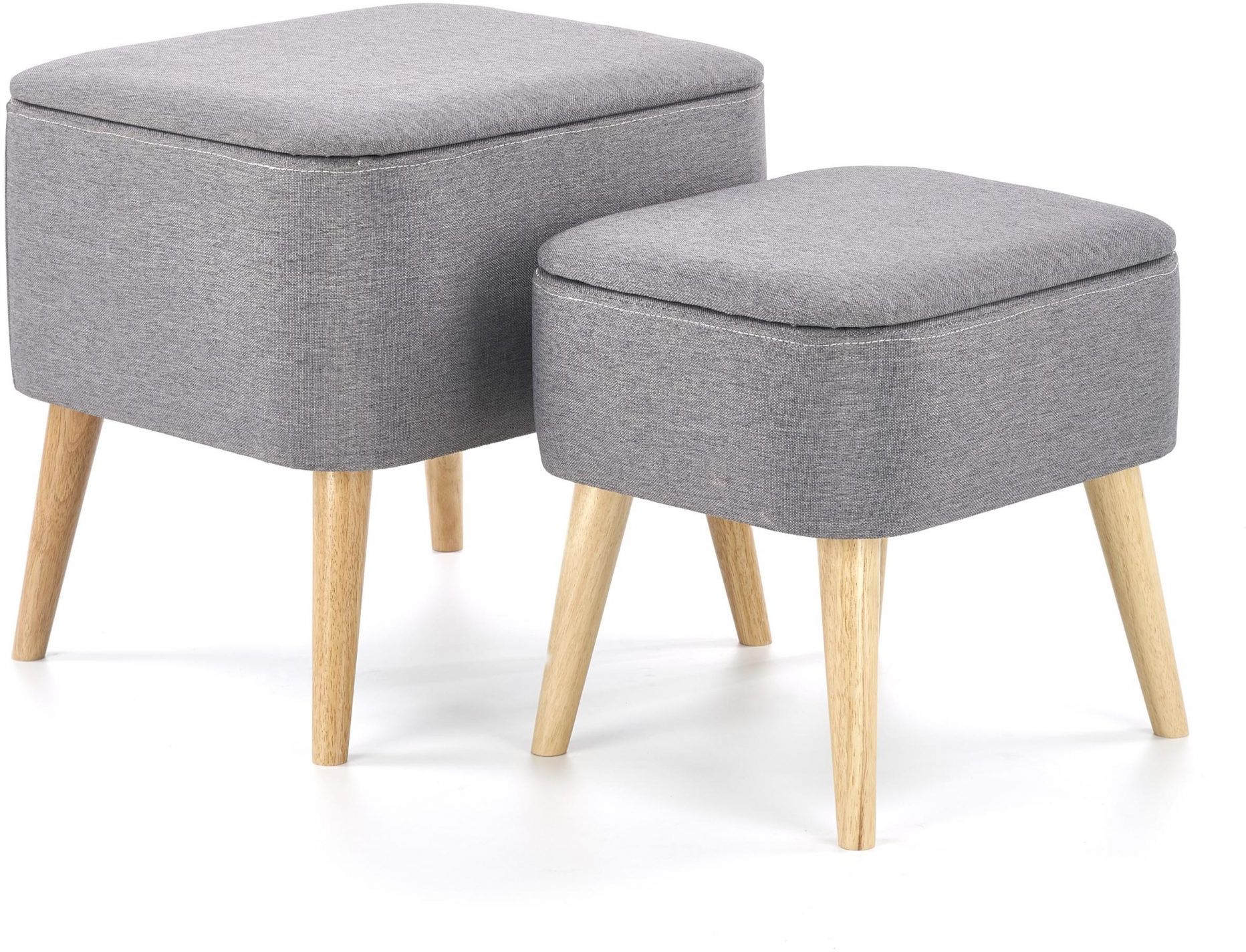 Gerard Hocker mit Stauraum 2er-Set - Hellgrau