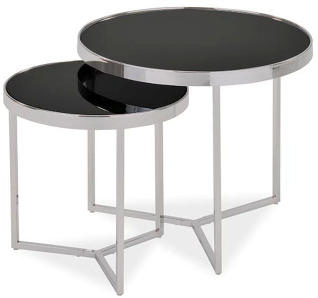 Satztische Sasha - Chrom/schwarz