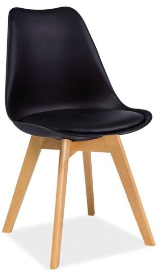 Jerry Esstischstuhl - Schwarz/Buche