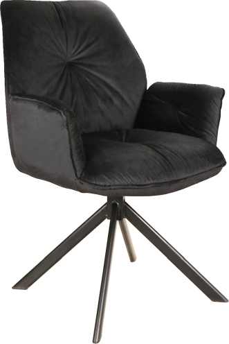 Boogie-Sessel - Schwarzer Samt