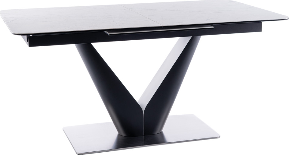 Canyon Esstisch 160-220 cm - Wei�/Schwarz