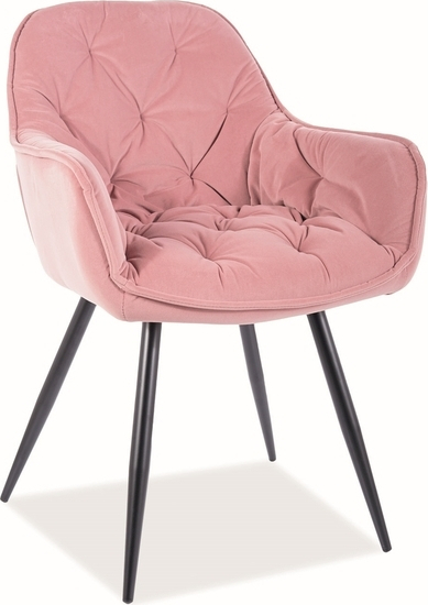 Cherry Esszimmerstuhl - Mattrosa Samt