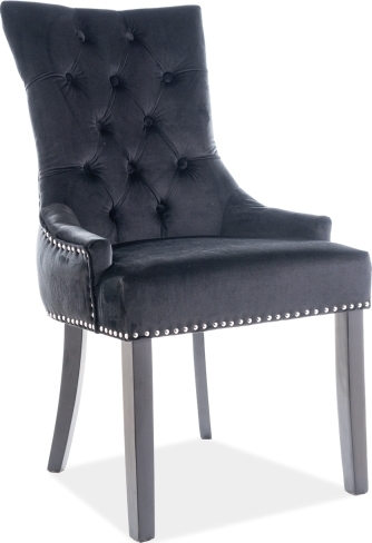 Edward Esszimmerstuhl - Schwarzer Samt