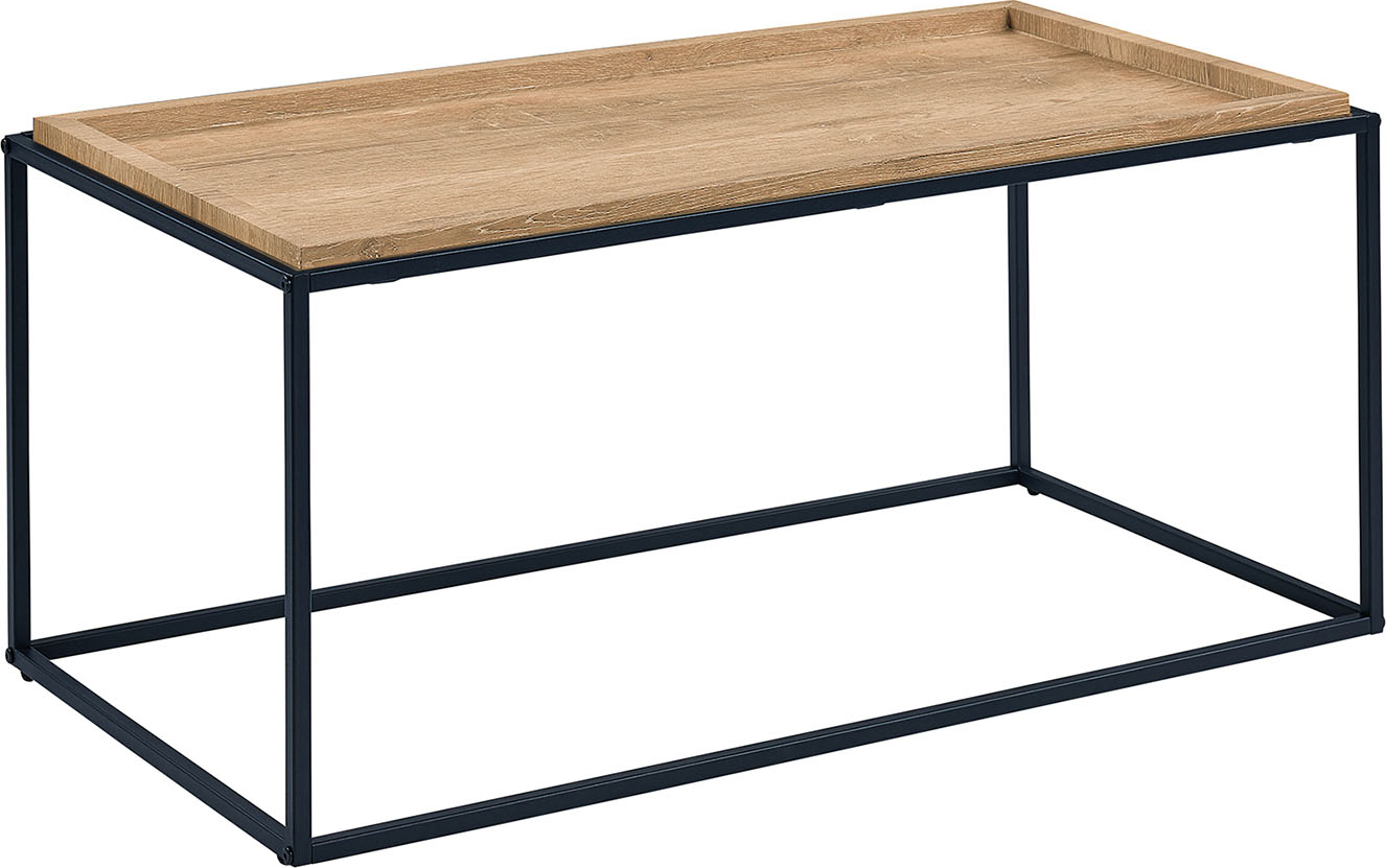 Merida Couchtisch 100 cm - Eiche/schwarz Merida Couchtisch 100 cm - Eiche/schwarz