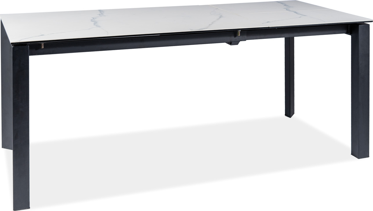 Metropol Esstisch 120-180 cm - Schwarz/Weiß Metropol Esstisch 120-180 cm - Schwarz/Weiß