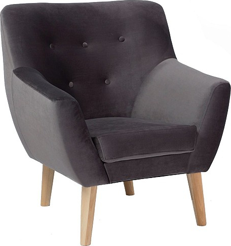 Aliana Sessel - Grauer Samt Aliana Sessel - Grauer Samt