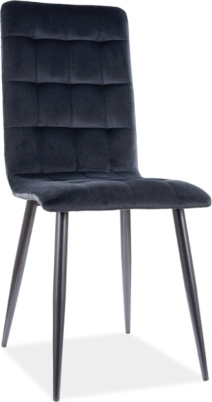 Jaqueline Esszimmerstuhl - Schwarzer Samt