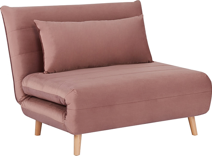 Wandelbarer Spike-Sessel aus rosa Samt