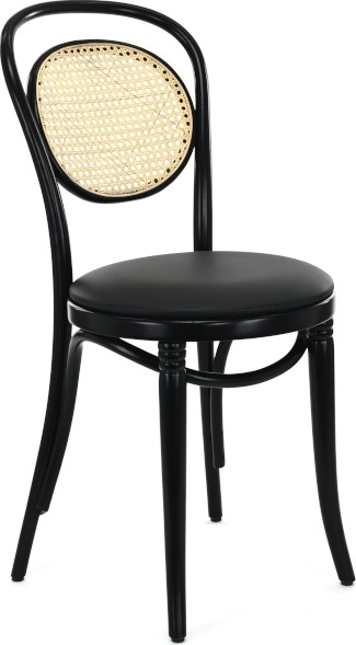 Esszimmerstuhl Nr. 10 mit Rattan-R�ckenlehne - Rahmen und Polsterung optional