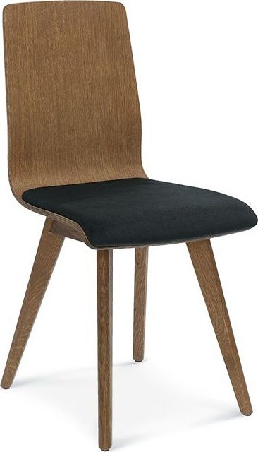 Cleo Esszimmerstuhl mit gepolstertem Sitz - Optionale Farbe des Rahmens und der Polsterung