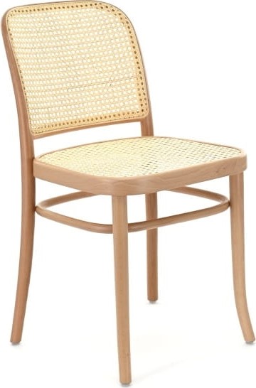 Nr. 811 Esszimmerstuhl mit Sitz und R�ckenlehne aus Rattan - Rahmenfarbe optional