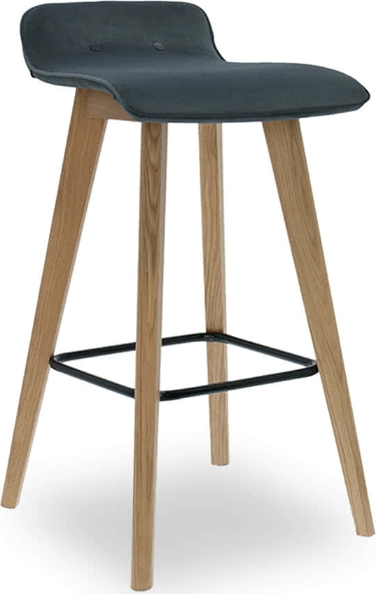 Cleo Barhocker - Optionale Farbe des Gestells und der Polsterung Cleo Barhocker - Optionale Farbe des Gestells und der Polsterung