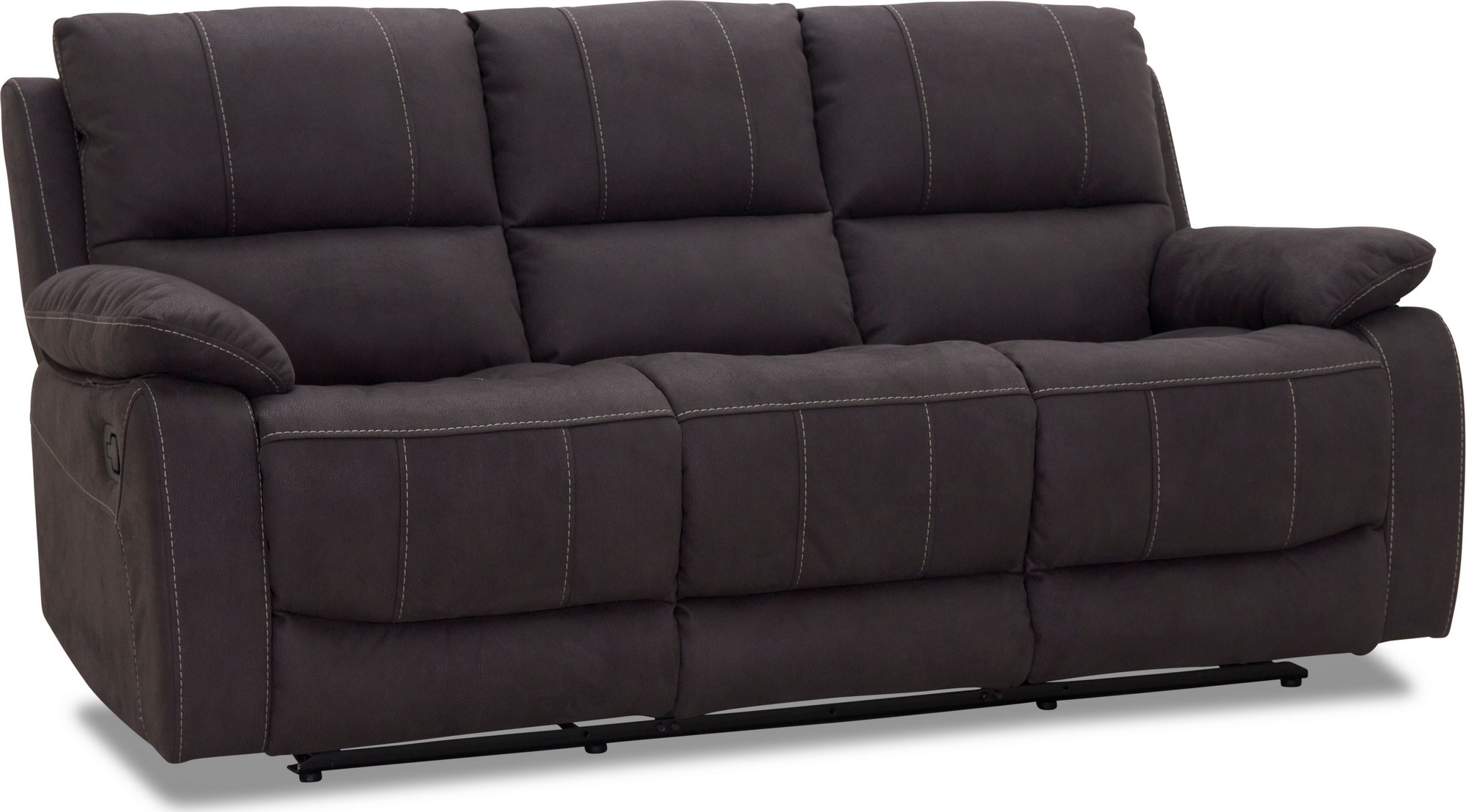 Texas Manual 3-Sitzer-Liegesofa - grauer Stoff Texas Manual 3-Sitzer-Liegesofa - grauer Stoff