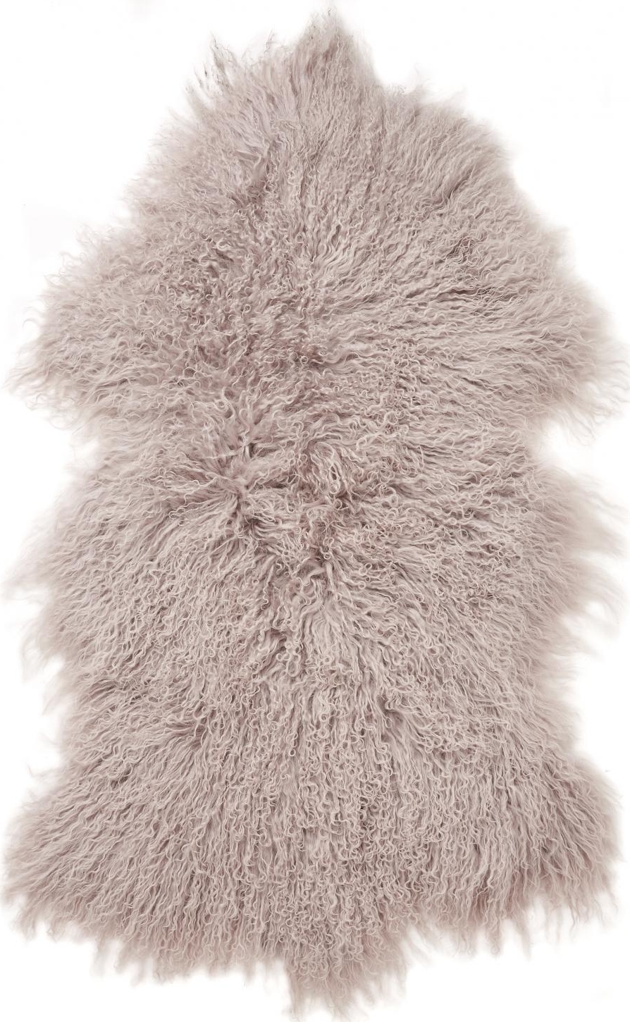 Shansi-Schaffell Hellrosa - 55 x 95 cm