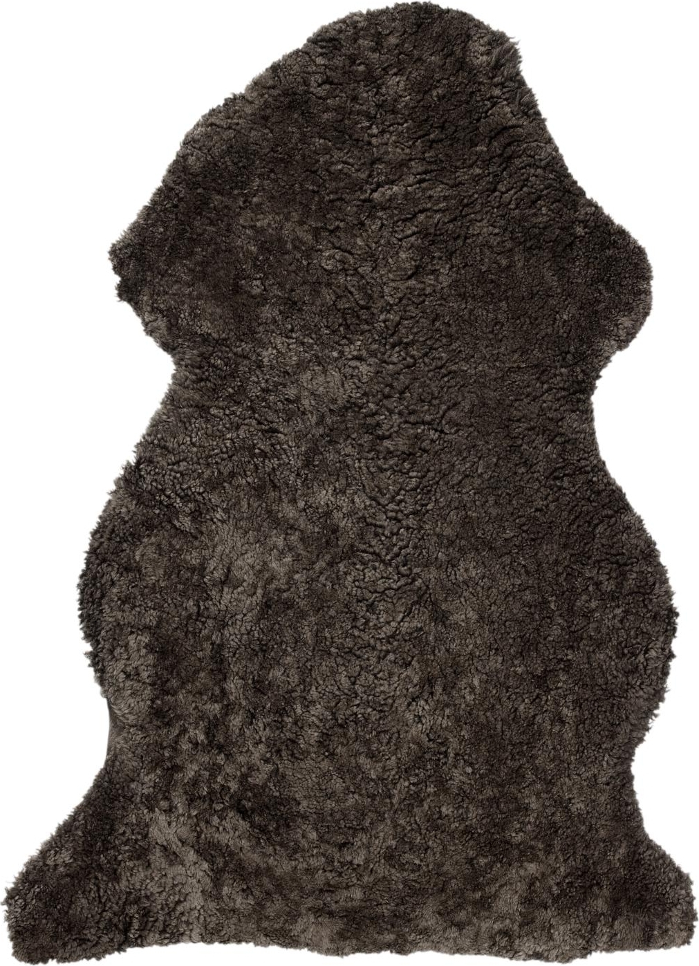 Lockiges Schaffell Dunkelbraun - 60 x 95 cm