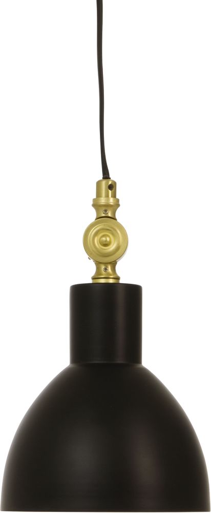 Fensterlampe Dublin - Schwarz/Messing matt