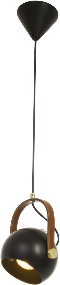 Deckenleuchte Bow - Schwarz/Messing matt