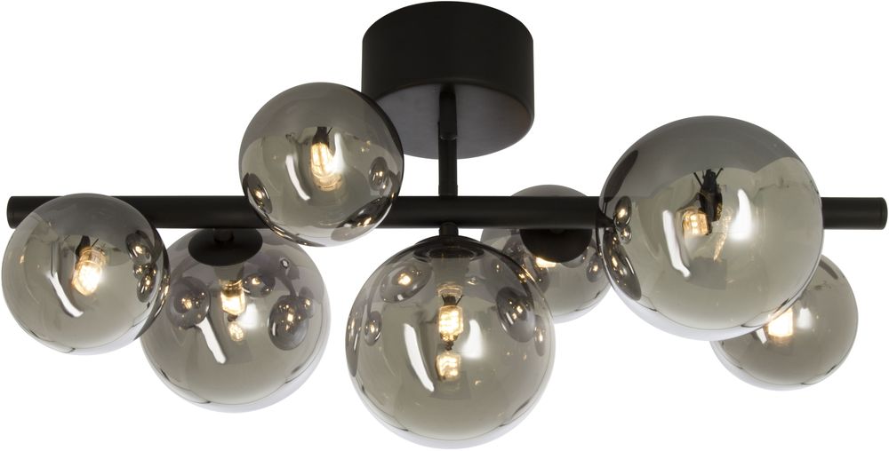 Plafond Molekyl - Schwarz/Rauchgrau