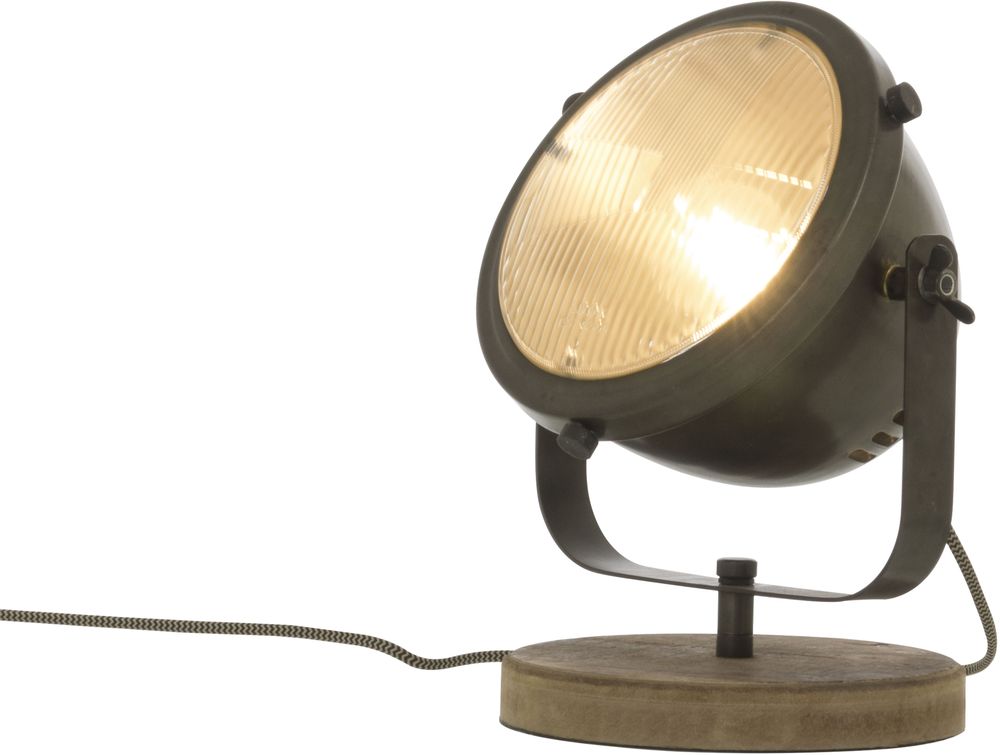 Alaska Tisch-/Wandleuchte - Eisengrau/Holz Alaska Tisch-/Wandleuchte - Eisengrau/Holz