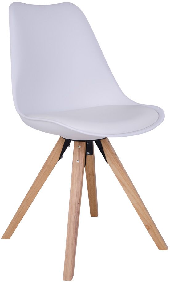 Bergen Esszimmerstuhl - Wei�/Natur