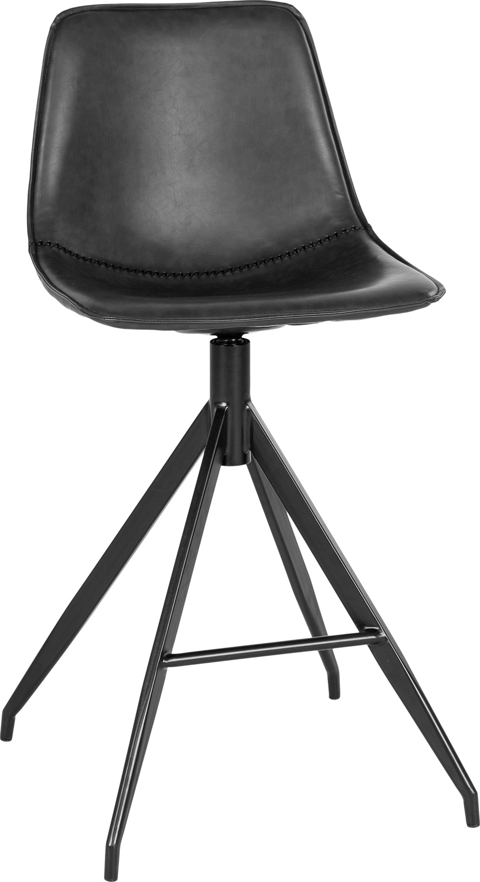 Monaco Barhocker - Schwarzes PU