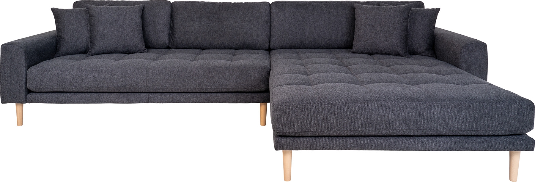 Diwansofa Lido Dunkelgrau rechts Diwansofa Lido Dunkelgrau rechts