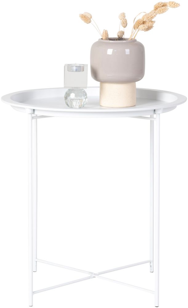 Bastia Beistelltisch 46,8 x 46,8 cm - Weiß Bastia Beistelltisch 46,8 x 46,8 cm - Weiß