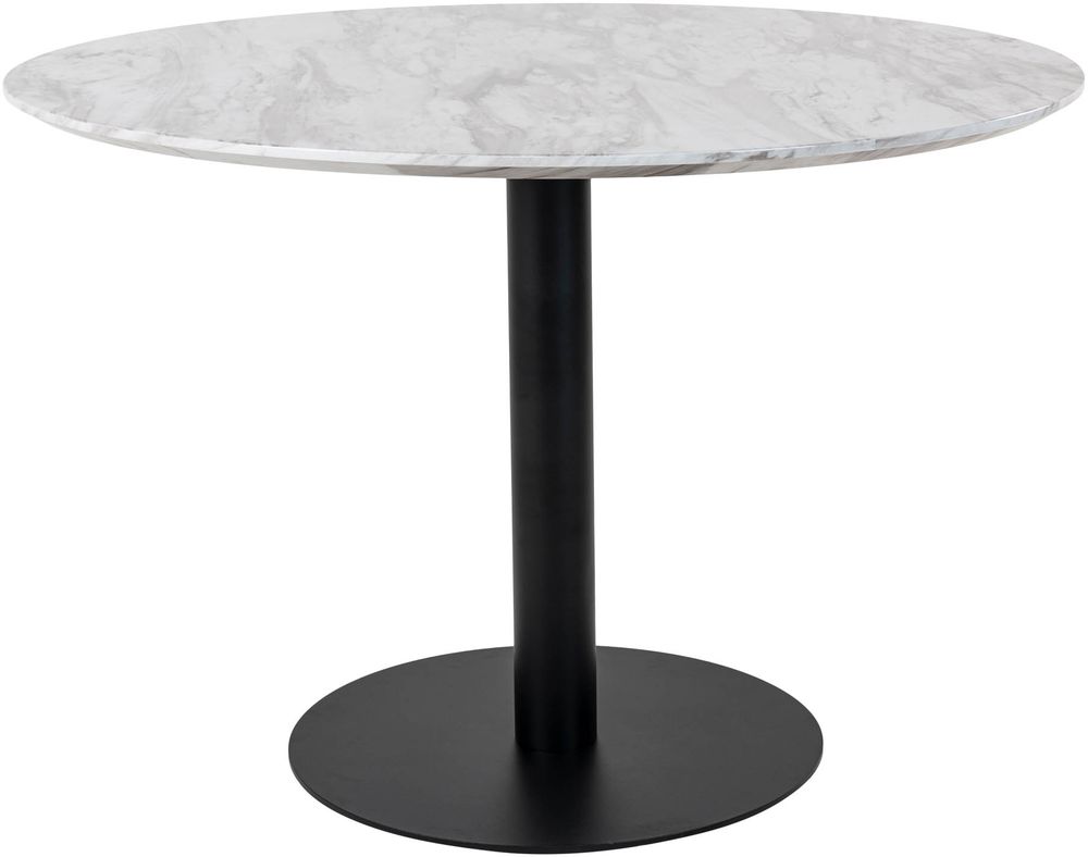 Bolzano Esstisch - Marmorimitat/schwarz - ø110 Bolzano Esstisch - Marmorimitat/schwarz - ø110