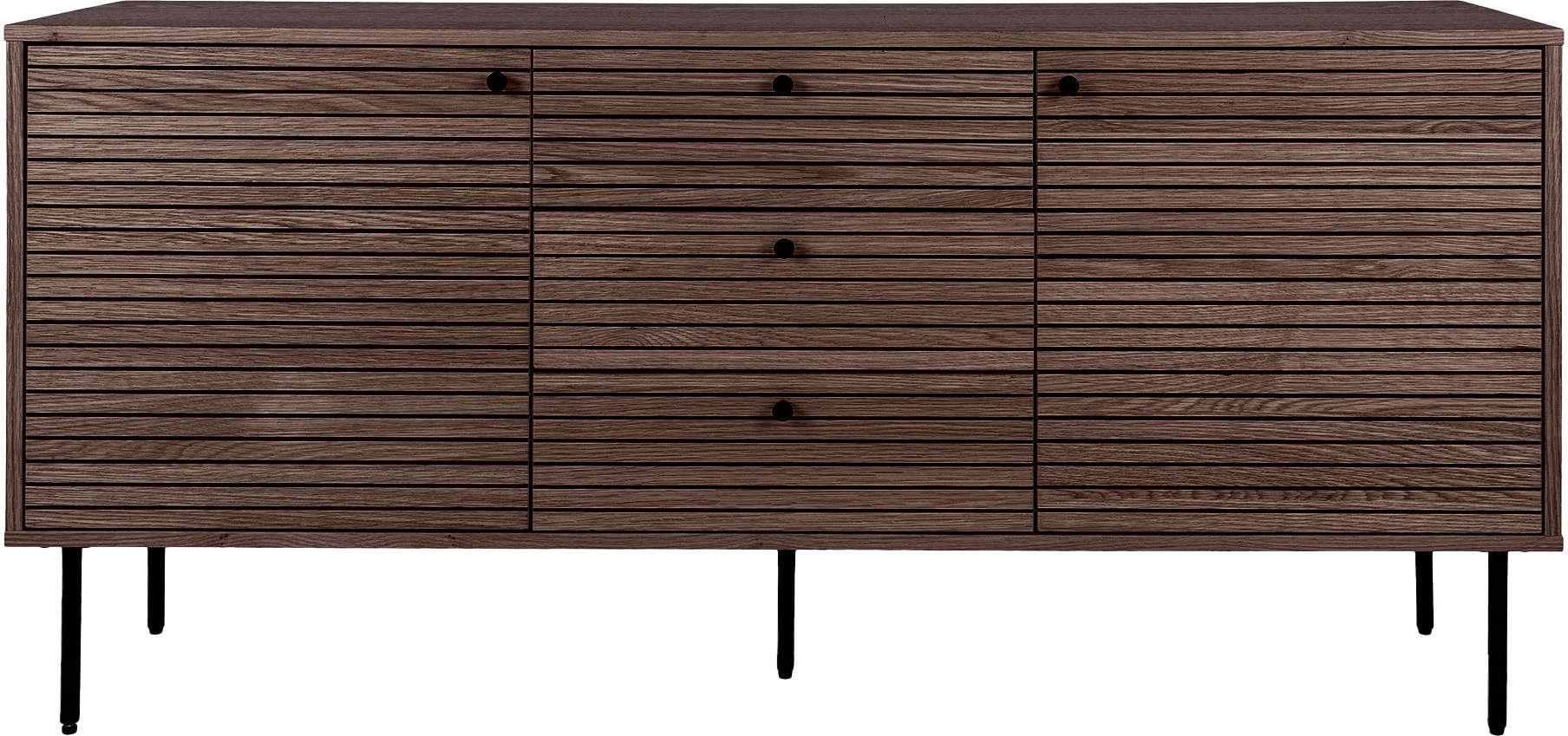 Kyoto-Sideboard - R�uchereiche/Schwarz