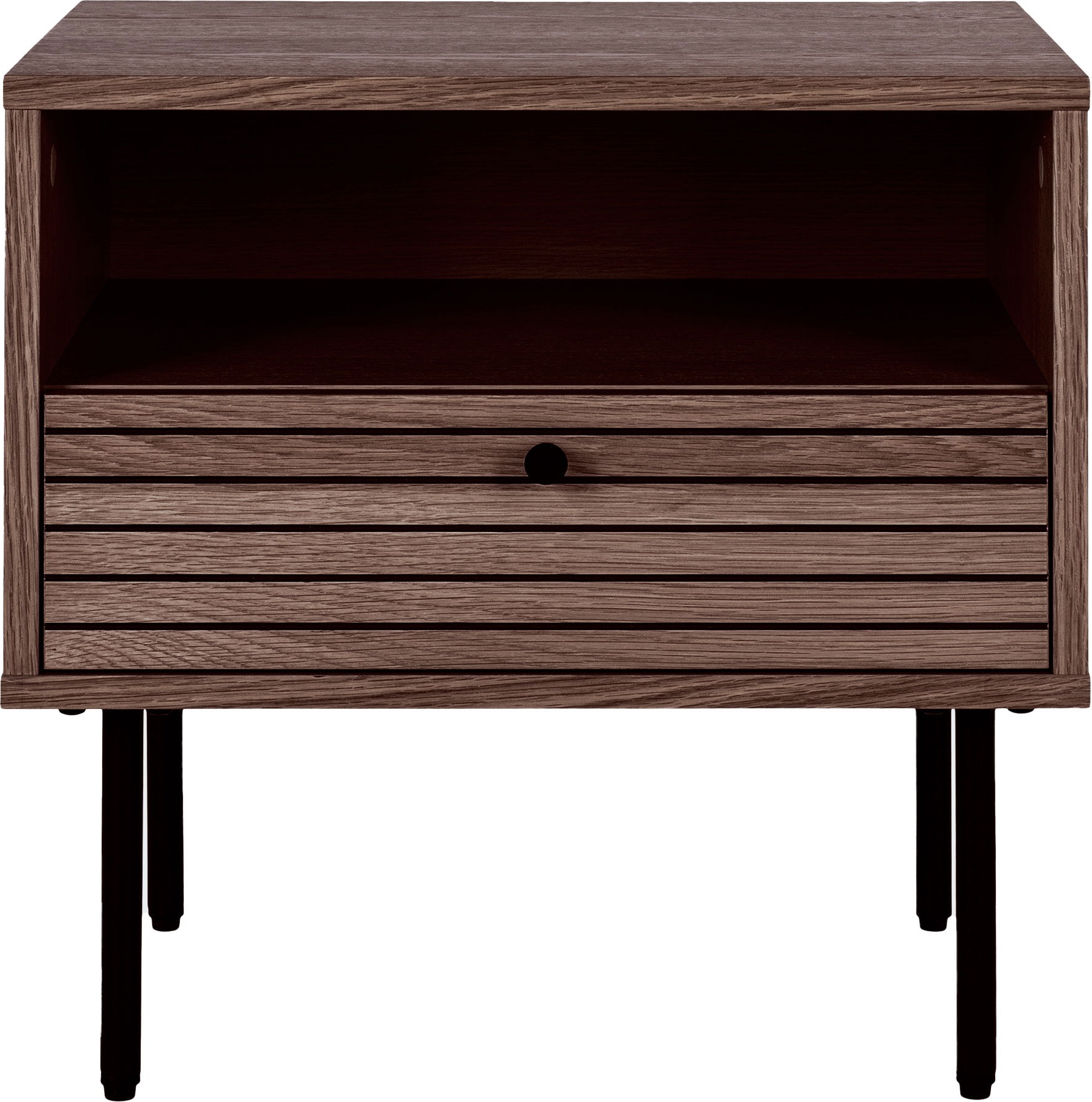 Kyoto Beistelltisch - R�uchereiche/Schwarz