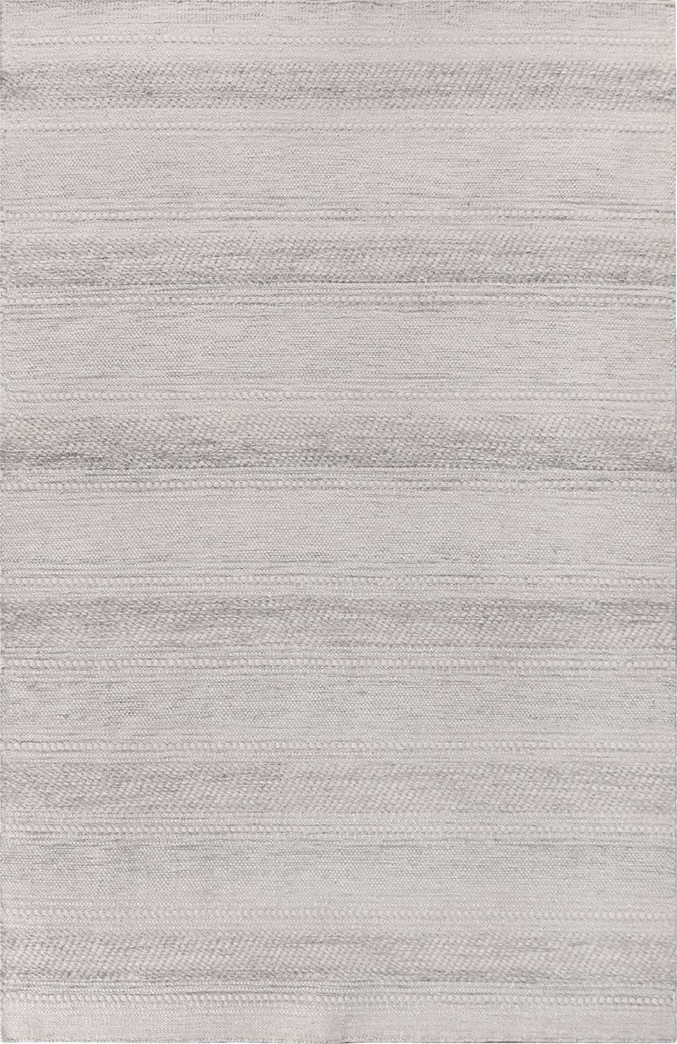 Adoni handgewebter Teppich Elfenbeinwei�/Hellgrau
