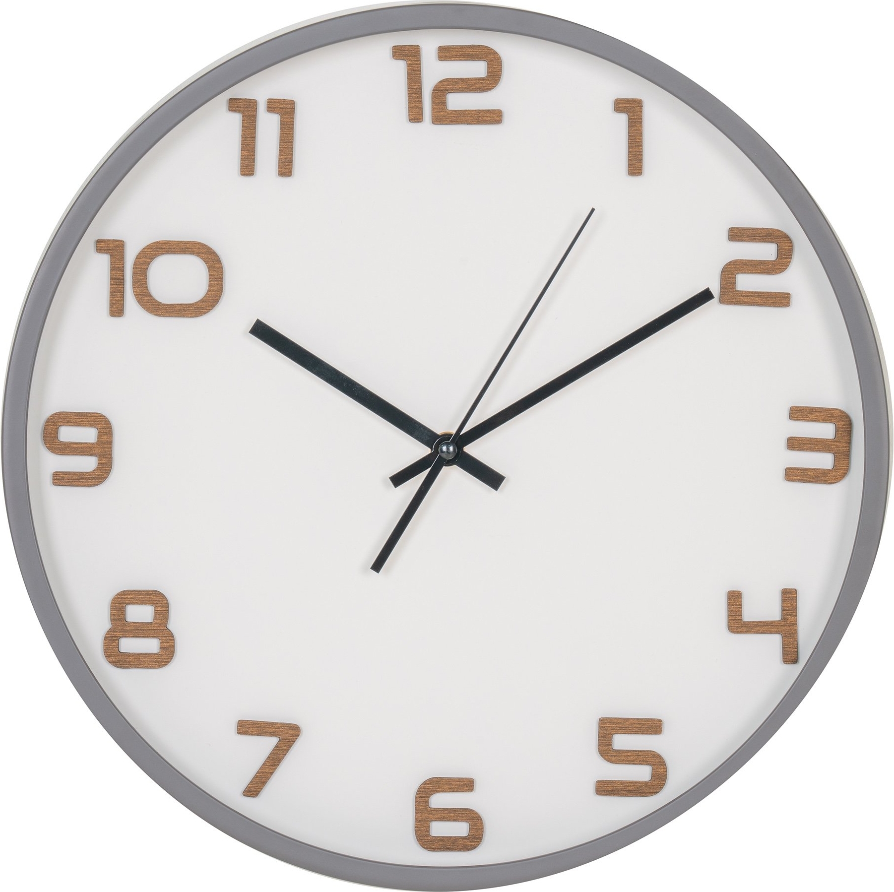 Greenwich-Wanduhr - Grau