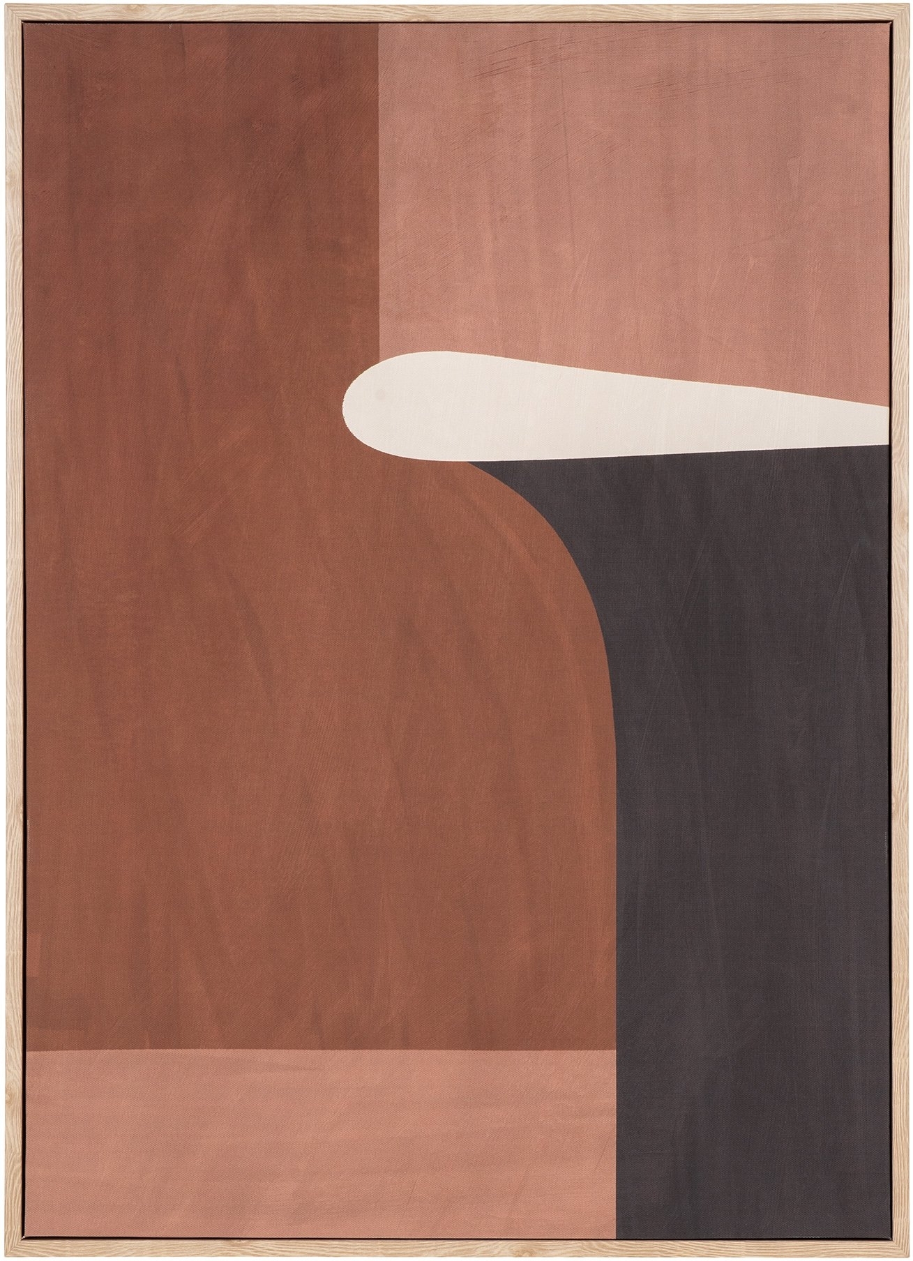 Kapstadt-Leinwandgem�lde 50 x 70 cm - Braun/Schwarz