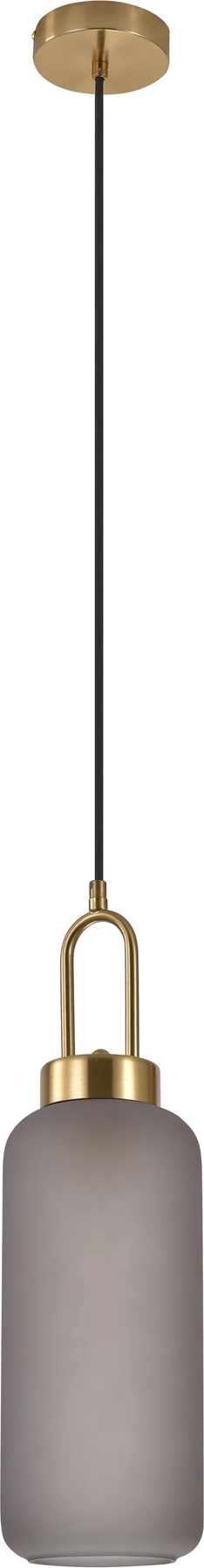 Luton Pendelleuchte - Messing/Rauchglas