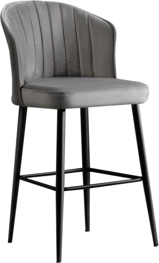 Rubi Barhocker-Set - Grau/Schwarz