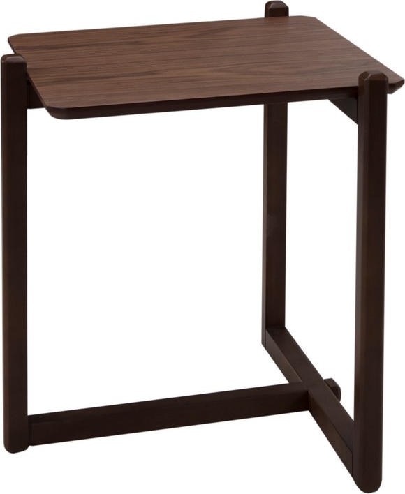 Trabzon Beistelltisch Walnuss - 58 x 54 cm