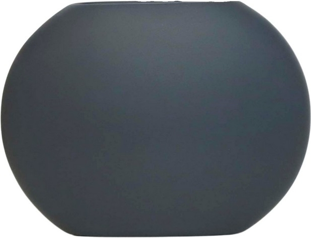 Flache Vase - Anthrazit