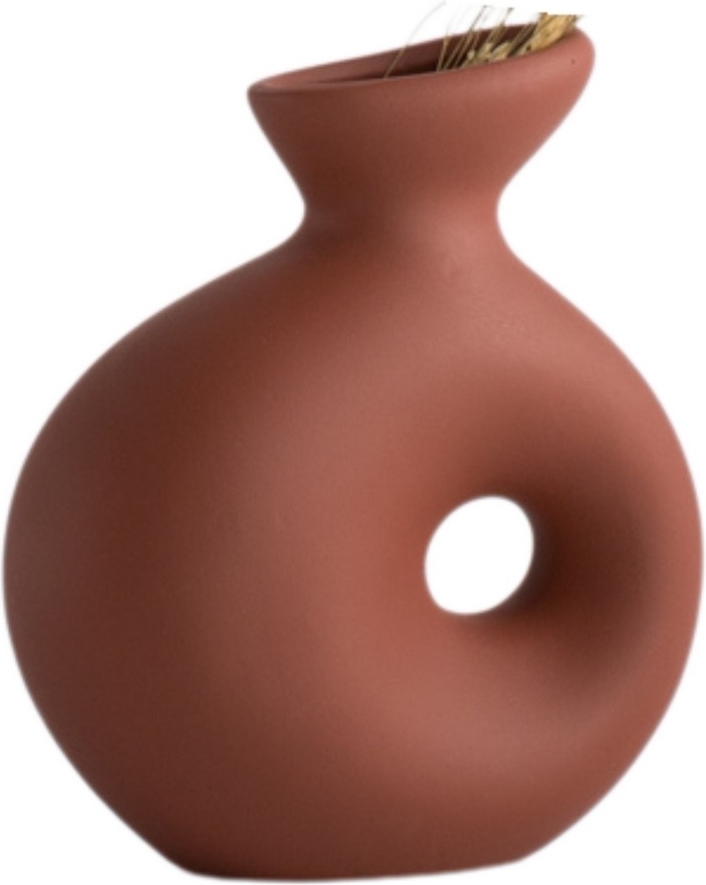 Delta-Vase - Ziegelrot