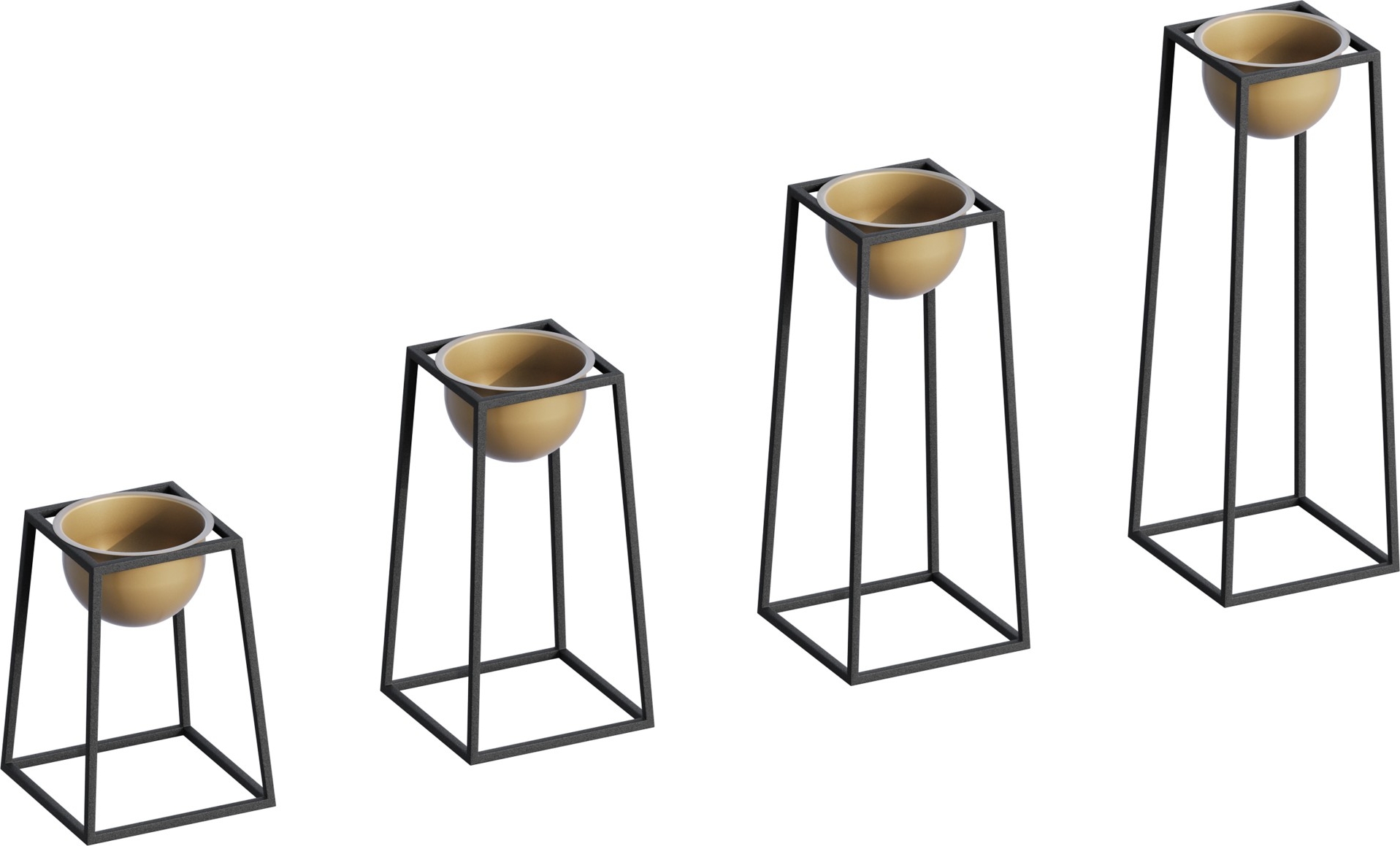 Plato 18 Topf - Schwarz/Gold