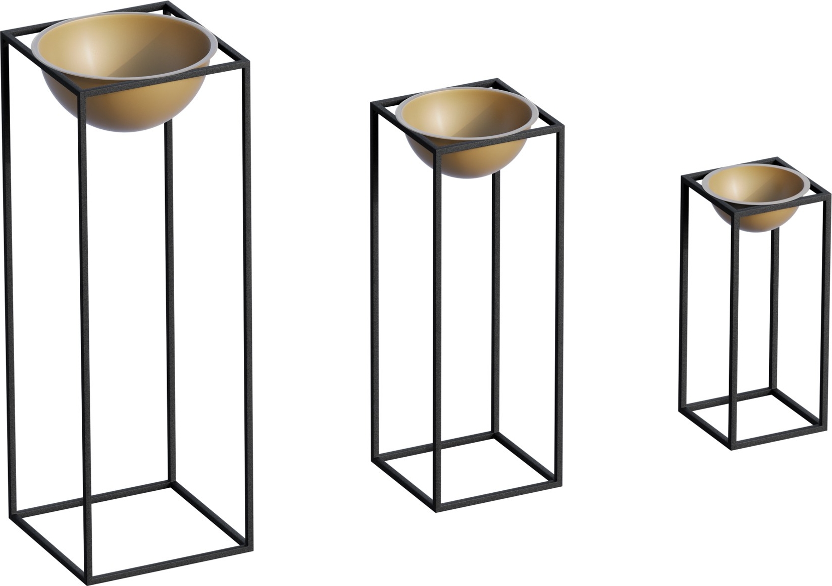 Plato 19 Topf - Schwarz/Gold