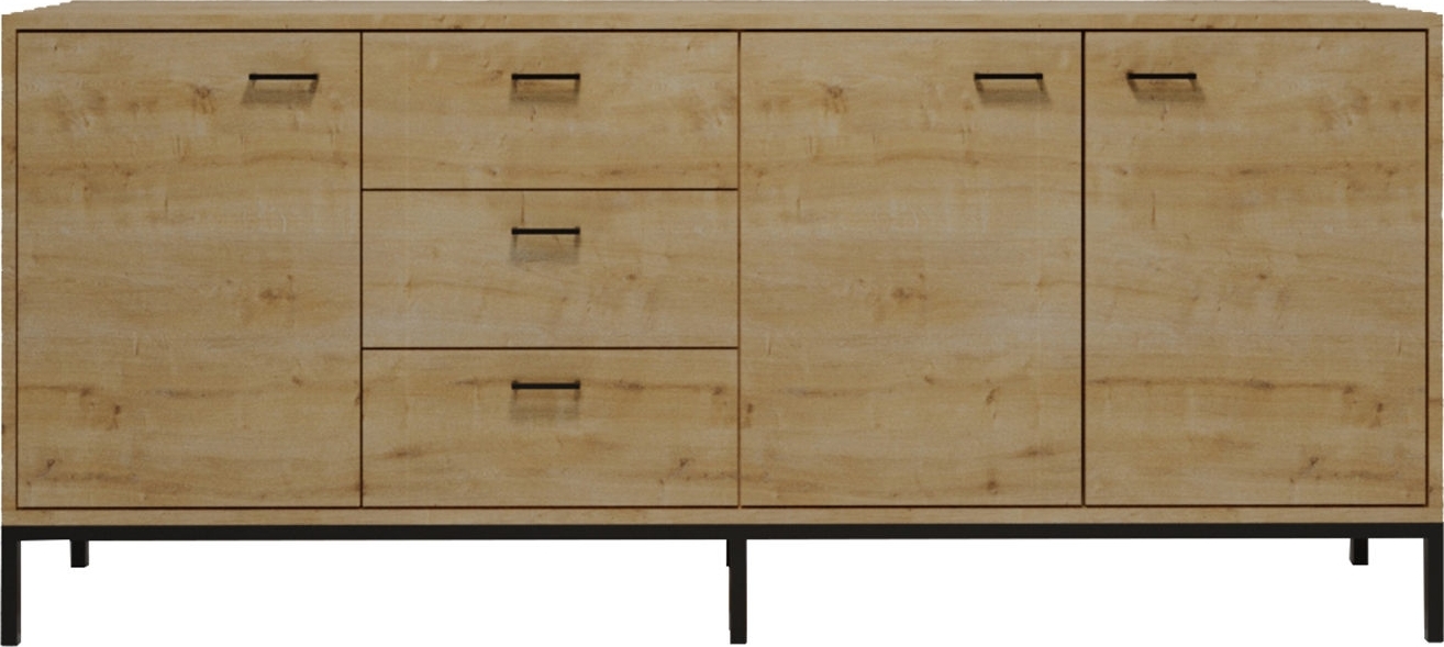 Volga Sideboard - Eiche/schwarz Volga Sideboard - Eiche/schwarz