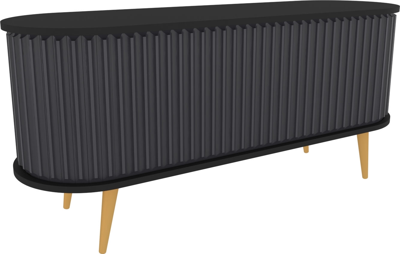 Medienbank Stormy - Schwarz/Anthrazit