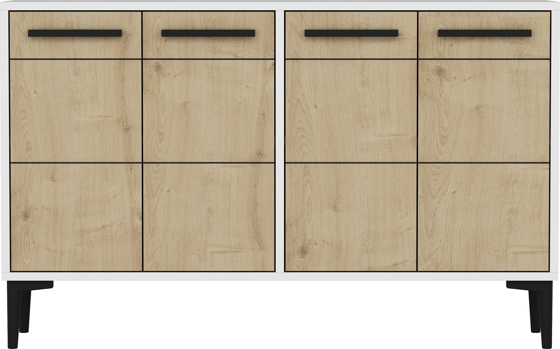 Stria Sideboard - Wei�/Saphireiche