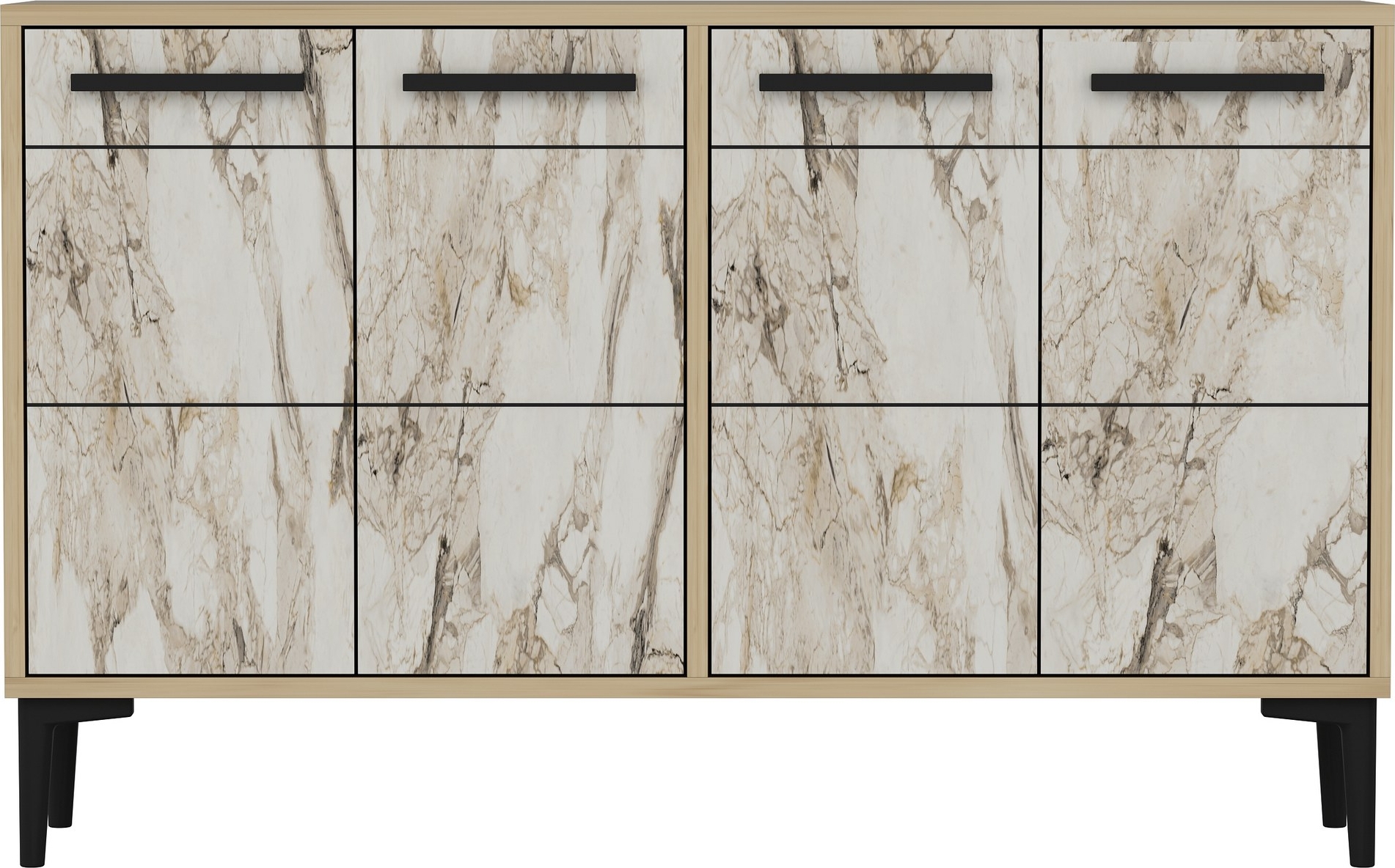 Stria Sideboard - Saphireiche/Marmor